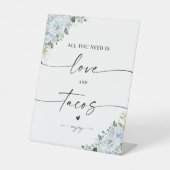 Panneau Fleurs Romantiques Bleu Clair Amour et Tac (Recto)