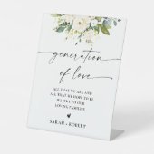 Panneau Floral de Roses Blanches Génération d'Amou (Recto)