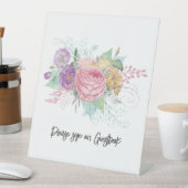 Panneau Floral Notre Mariage Guestbook (In SItu)