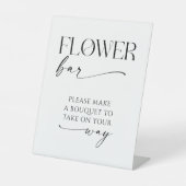 Panneau Flower Bar Fête des mariées Faveurs (Recto)