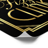 Panneau Gatsby Art Déco POP FIZZ CLINK (Coin)