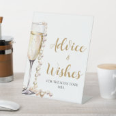 Panneau Gold Pearls et Prosecco Conseils et Voeux (In SItu)