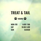 Panneau Heures Boutique, Heures d'ouverture (Feuille 3)