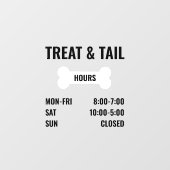 Panneau Heures Boutique, Heures d'ouverture (Feuille)