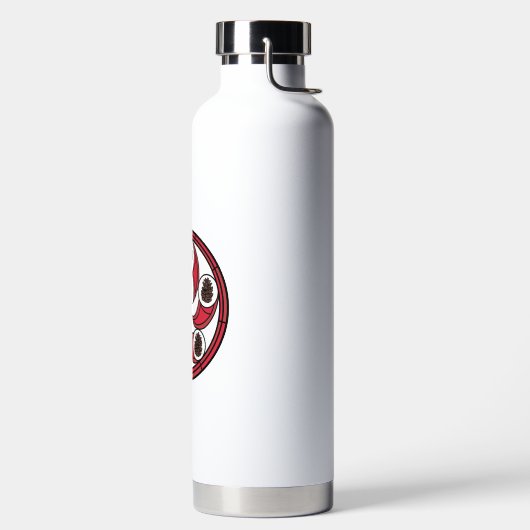 Panneau hexadécimal Zisa sur une bouteille d'eau (Droite)