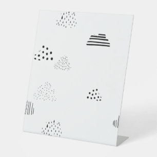 Panneau horizontal, moyen gris