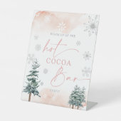 Panneau Hot Cocoa Bar, brush hiver Wooland (Recto)