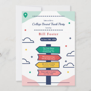 Panneau Indicateur de Direction Invitation au Lycé