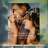 Panneau La Nuit Avant Le Dîner Mariage (Neutre)