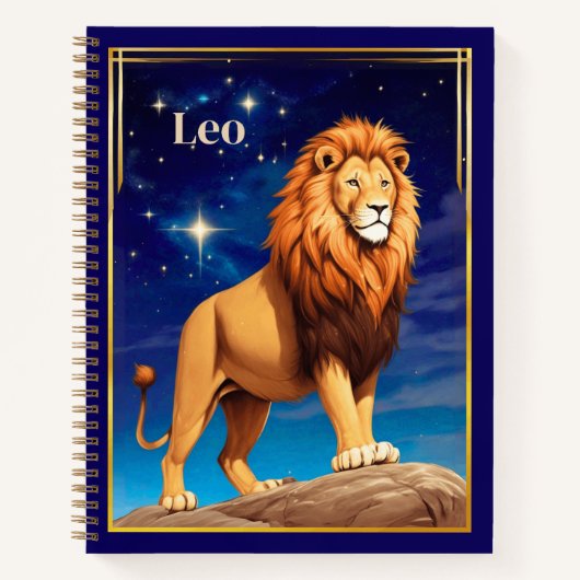 Panneau Leo Zodiac sous le Sky Journal étoilé (Devant)