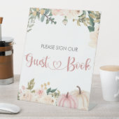 Panneau Livre d'or du petit Baby shower Citrouille (In SItu)