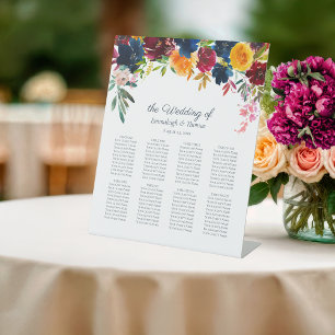 Panneau lumineux du socle floral des invités