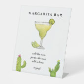 Panneau Margarita Bar pour mariages et événements (Recto)