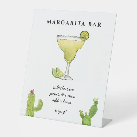 Panneau Margarita Bar pour mariages et événements (Recto)