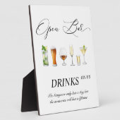 Panneau mariage à barre ouverte Plaque à plateau a (Côté)