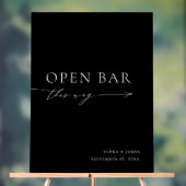 Panneau Mariage Acrylique noir et blanc (Neutre)