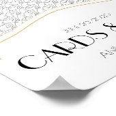 Panneau Mariage Art Déco Cartes et Cadeaux de Bien (Coin)