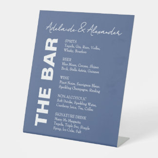 Panneau Mariage bleu foncé