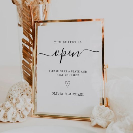 Panneau mariage Buffet, Panneau de table Buffet Mo
