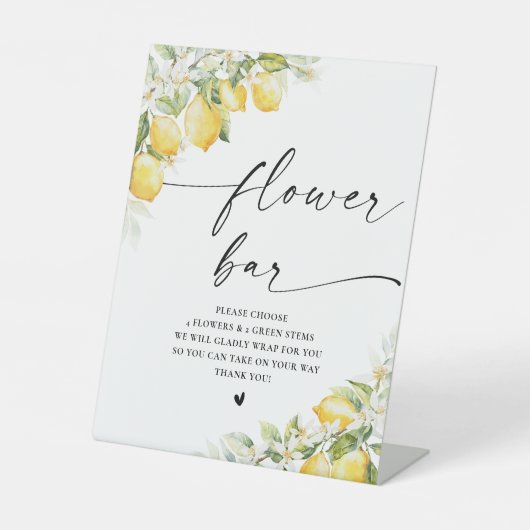 Panneau Mariage citron vert (Recto)