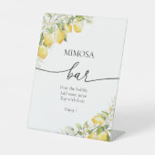 Panneau Mariage citron vert Mimosa Bar (Recto)