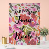 Panneau Mariage couleur gras couleur encre couleur (Mariage)