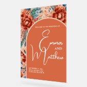 Panneau Mariage d'accueil | Boho Terracotta Floral (Angle)