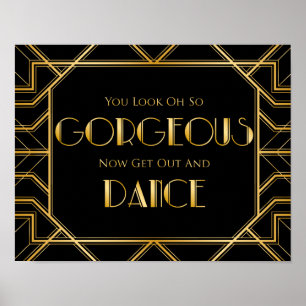 Panneau Mariage Dance Floor Gatsby Art Déco