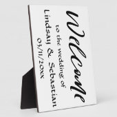 Panneau mariage de bienvenue Plaque de table avec (Côté)