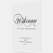 Panneau Mariage de calligraphie de bienvenue éléga (Angle)