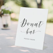 Panneau Mariage de calligraphie moderne Donut Bar