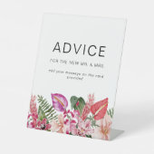 Panneau Mariage de conseil floral tropical (Recto)