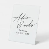 Panneau Mariage de conseils minimalistes modernes  (Recto)