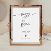 Panneau Mariage de la barre de pizza de Calligraph