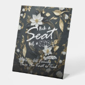 Panneau Mariage de la couronne de fleurs d'or blan (Recto)