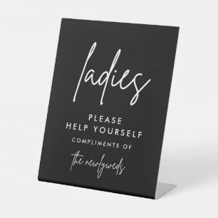 Panneau Mariage de salle de bain Black Ladies