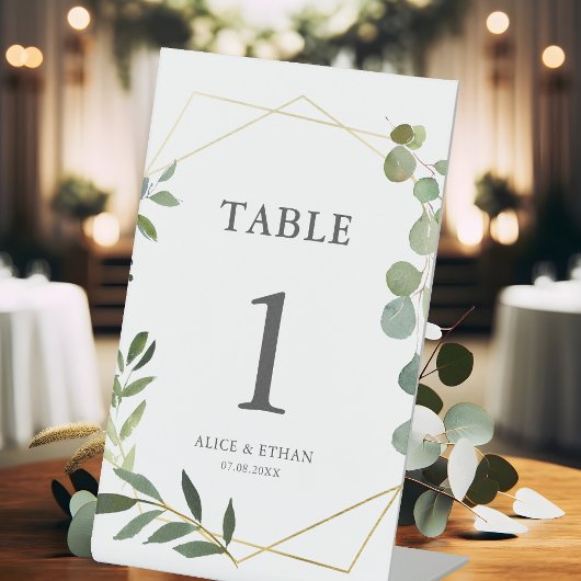 Panneau mariage de verdure, table assise