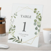 Panneau mariage de verdure, table assise (In SItu)