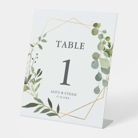 Panneau mariage de verdure, table assise (Recto)
