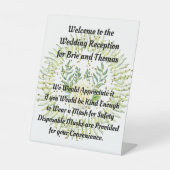 Panneau mariage demandant aux clients de porter un (Recto)