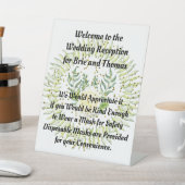 Panneau mariage demandant aux clients de porter un (In SItu)