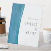 Panneau mariage d'onde couleur bleu gras (In SItu)