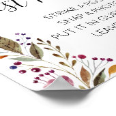 Panneau Mariage du livre d'or Photo Florale (Coin)