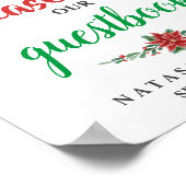 Panneau Mariage du livre d'or Red Poinsettia (Coin)