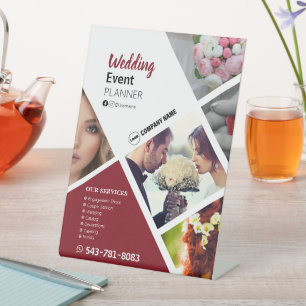 Panneau mariage du planificateur d'événements