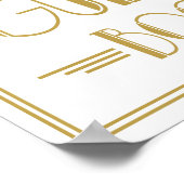 Panneau Mariage du Roaring 20's Art Déco Livre d'o (Coin)