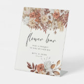 Panneau Mariage du script Boho de crème (Recto)