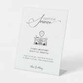 Panneau Mariage du service de navette minimal mode (Recto)