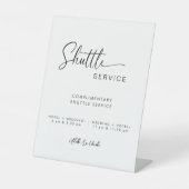 Panneau Mariage du service de navette minimal mode (Recto)