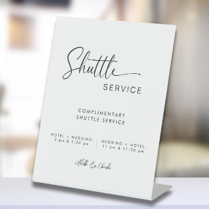 Panneau Mariage du service de navette minimal mode